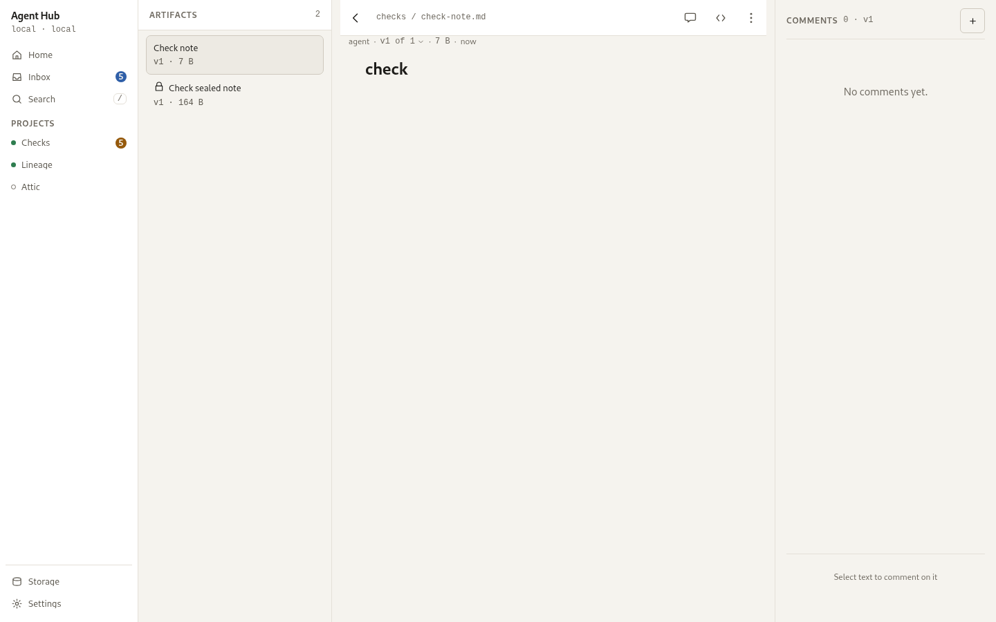 An artifact open in the sandboxed viewer.